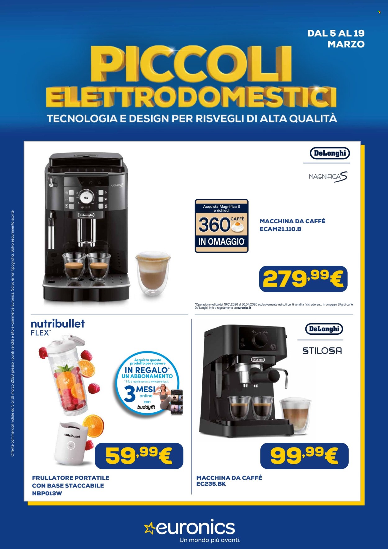 Volantino Euronics - 5/3/2026 - 19/3/2026. Pagina 1