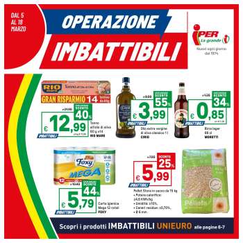 Volantino Iper, La grande i - 5/3/2026 - 18/3/2026.