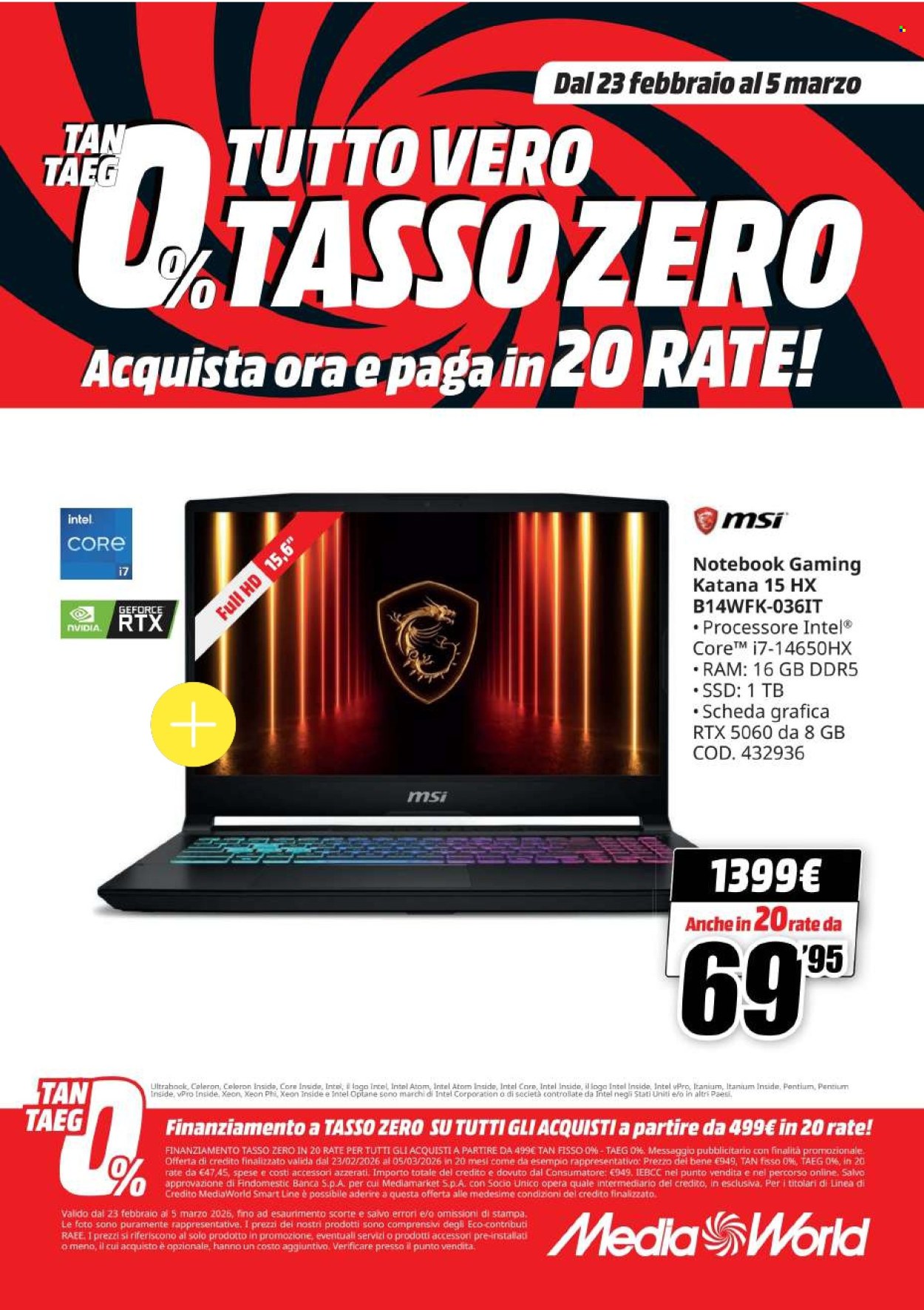 Volantino MediaWorld - 23/2/2026 - 5/3/2026. Pagina 41