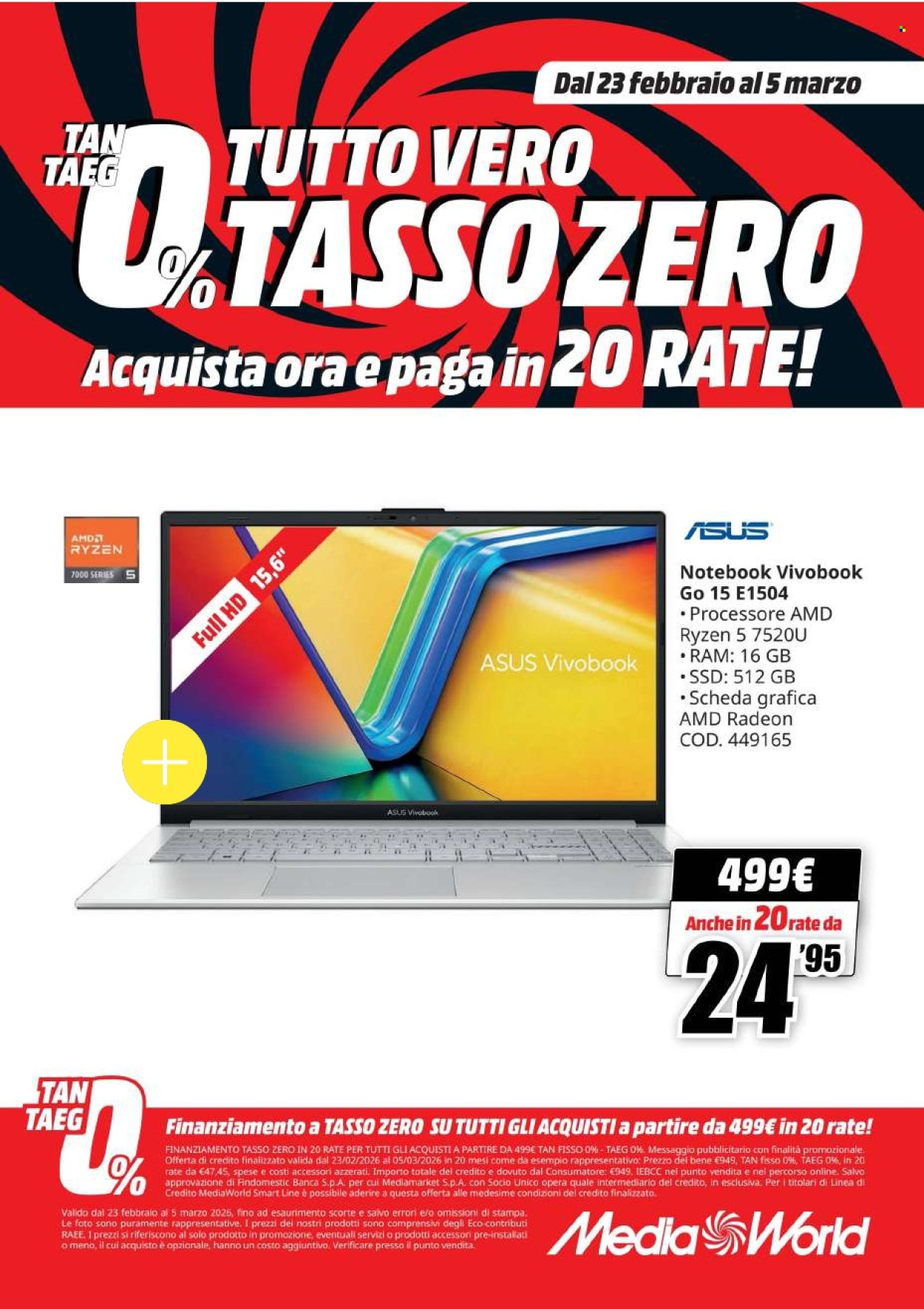 Volantino MediaWorld - 23/2/2026 - 5/3/2026. Pagina 46