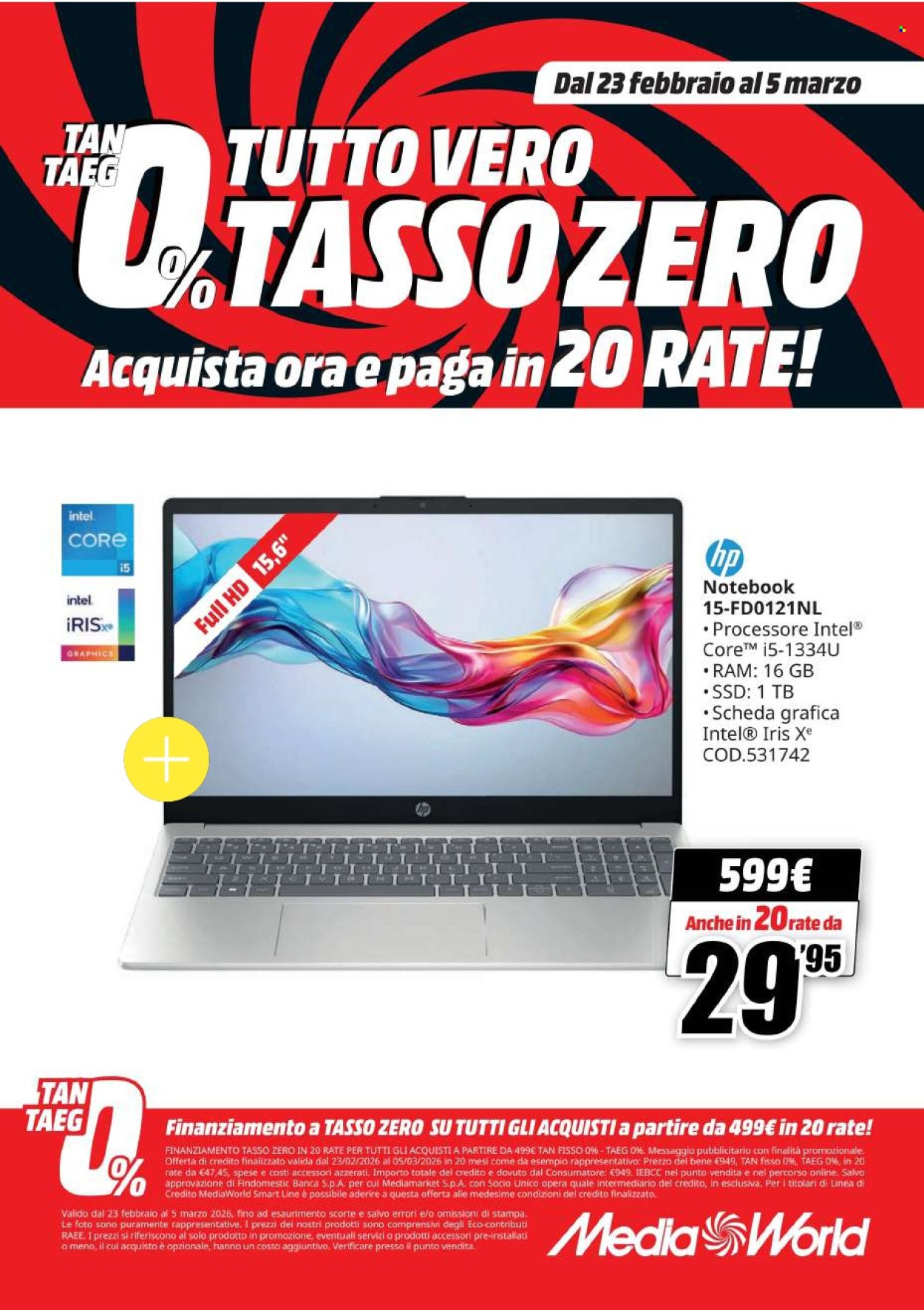 Volantino MediaWorld - 23/2/2026 - 5/3/2026. Pagina 48