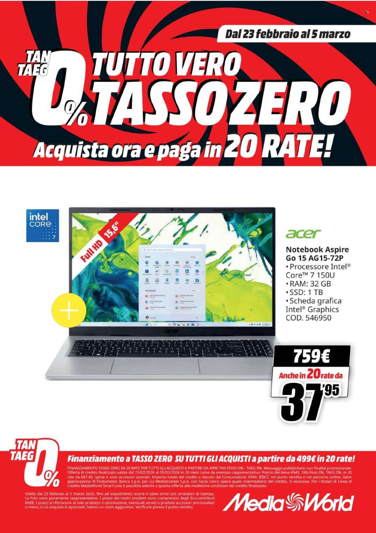 Volantino MediaWorld - 23/2/2026 - 5/3/2026. Pagina 51