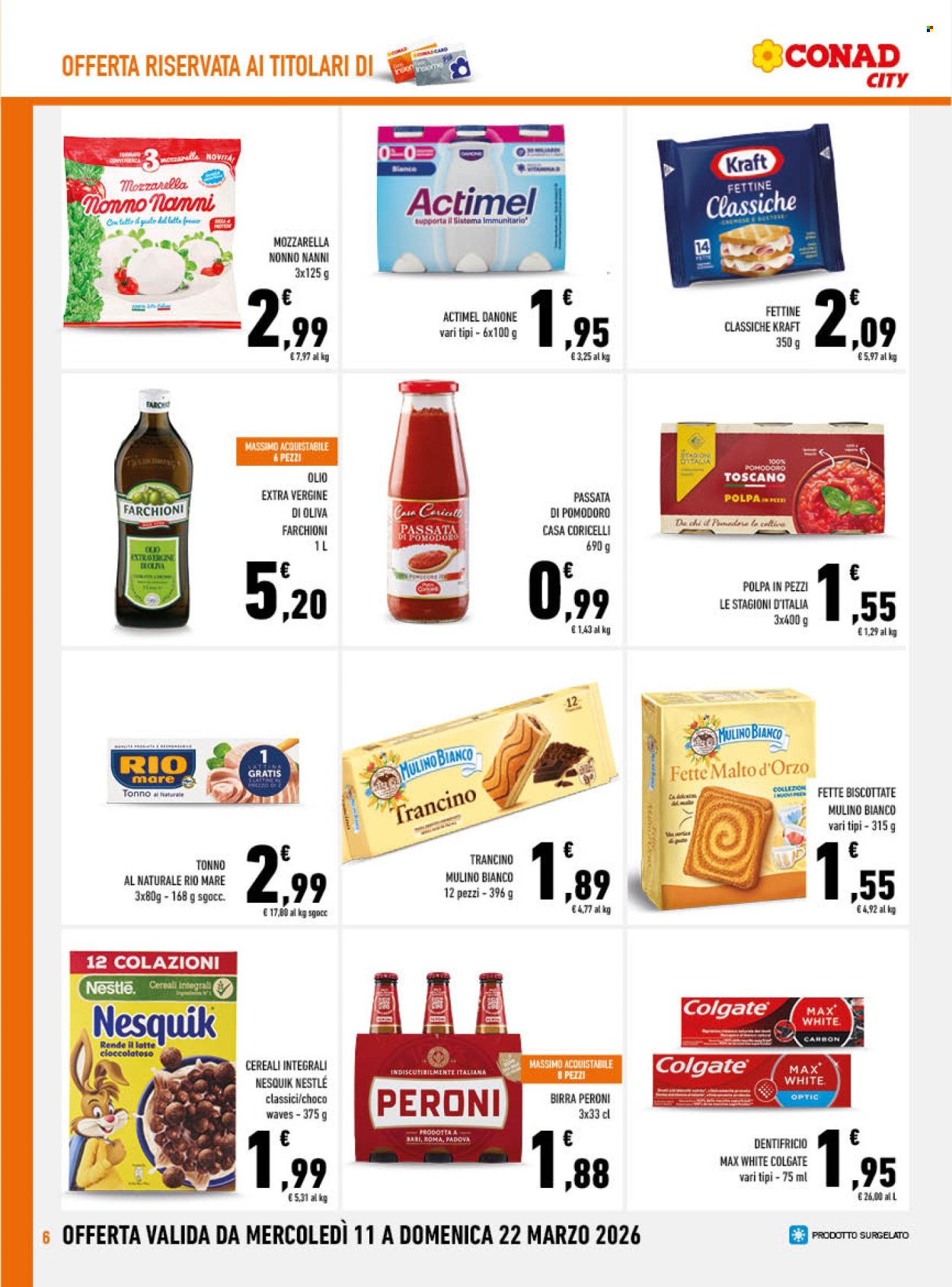 Leták Conad City - 11.3.2026 - 22.3.2026. Strana 6