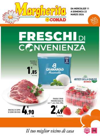 Volantino Margherita Conad - 11/3/2026 - 22/3/2026.