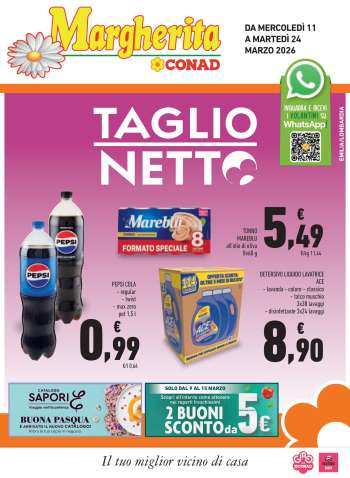 Volantino Margherita Conad - 11/3/2026 - 24/3/2026.