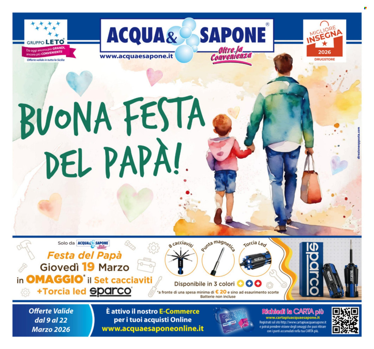 Leták Acqua & Sapone - 9.3.2026 - 22.3.2026. Strana 1