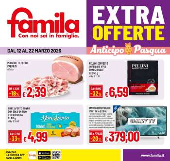 Volantino Famila - 12/3/2026 - 22/3/2026.