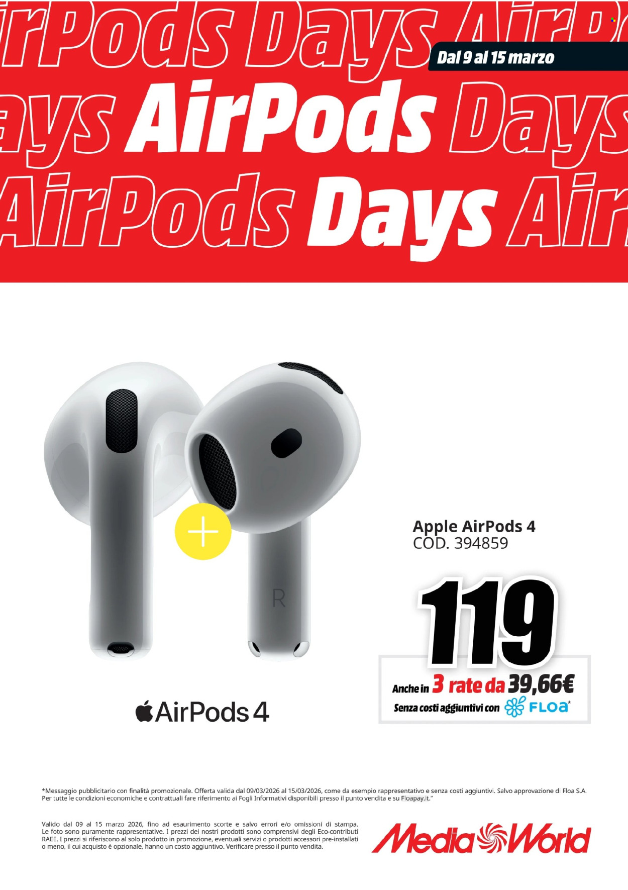Volantino MediaWorld - 9/3/2026 - 15/3/2026. Pagina 2