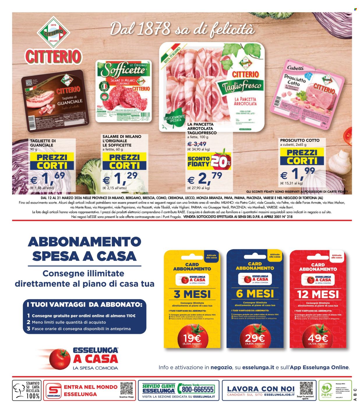 Volantino Esselunga - 12/3/2026 - 21/3/2026. Pagina 26