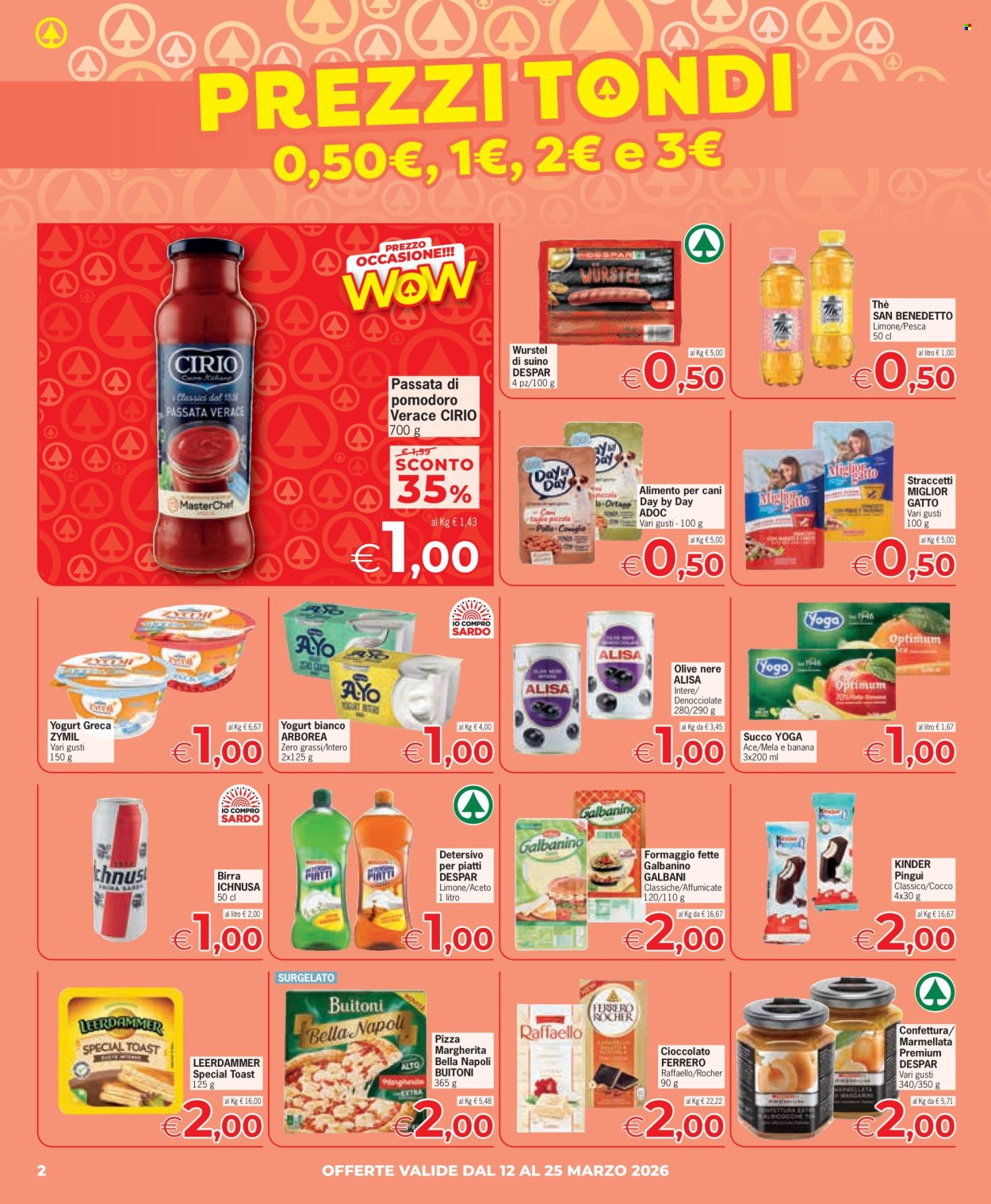 Leták Eurospar - 12.3.2026 - 25.3.2026. Strana 2