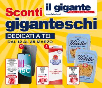Volantino Il Gigante - 12/3/2026 - 25/3/2026.