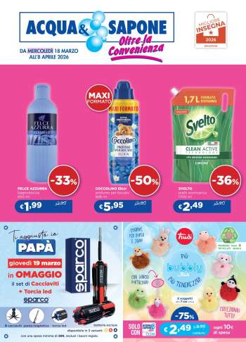 Volantino Acqua & Sapone - 18/3/2026 - 8/4/2026.