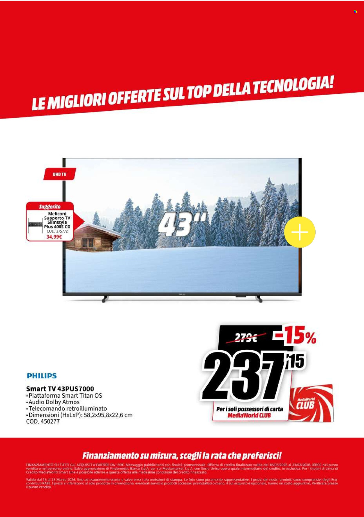 Volantino MediaWorld - 16/3/2026 - 23/3/2026. Pagina 7