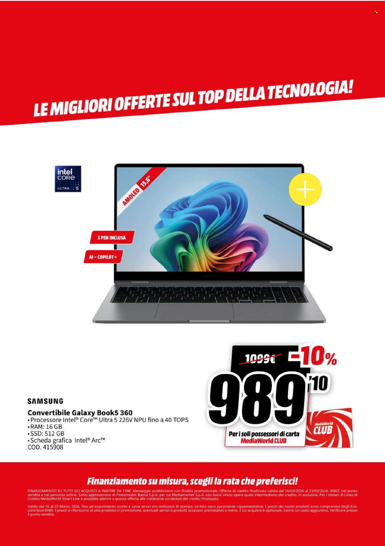Volantino MediaWorld - 16/3/2026 - 23/3/2026. Pagina 12