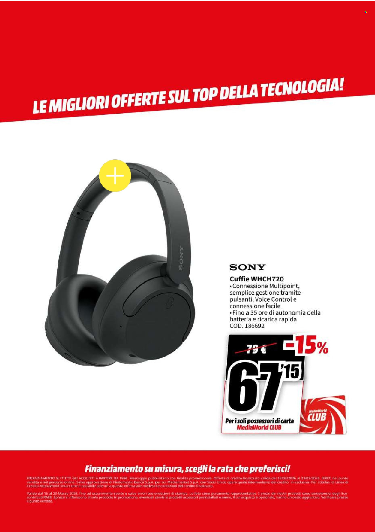 Volantino MediaWorld - 16/3/2026 - 23/3/2026. Pagina 29