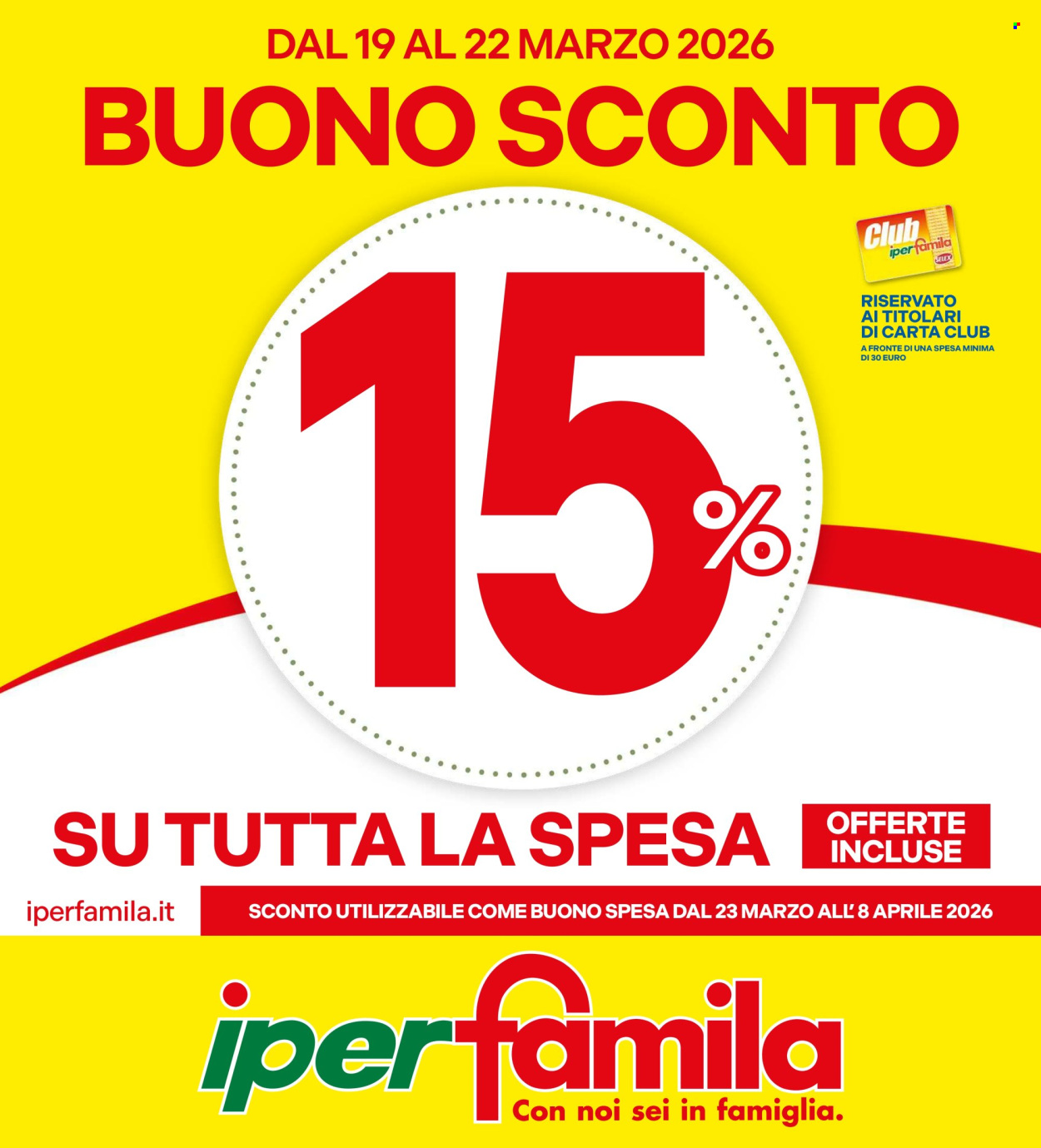 Volantino Famila - 19/3/2026 - 22/3/2026. Pagina 1