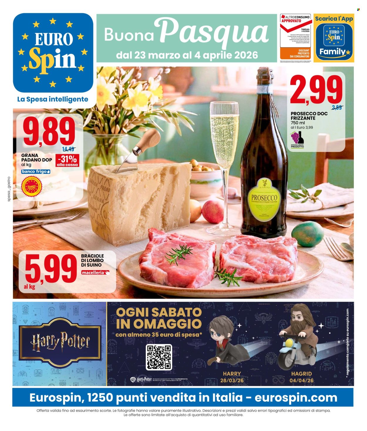 Leták EuroSpin - 23.3.2026 - 4.4.2026. Strana 1