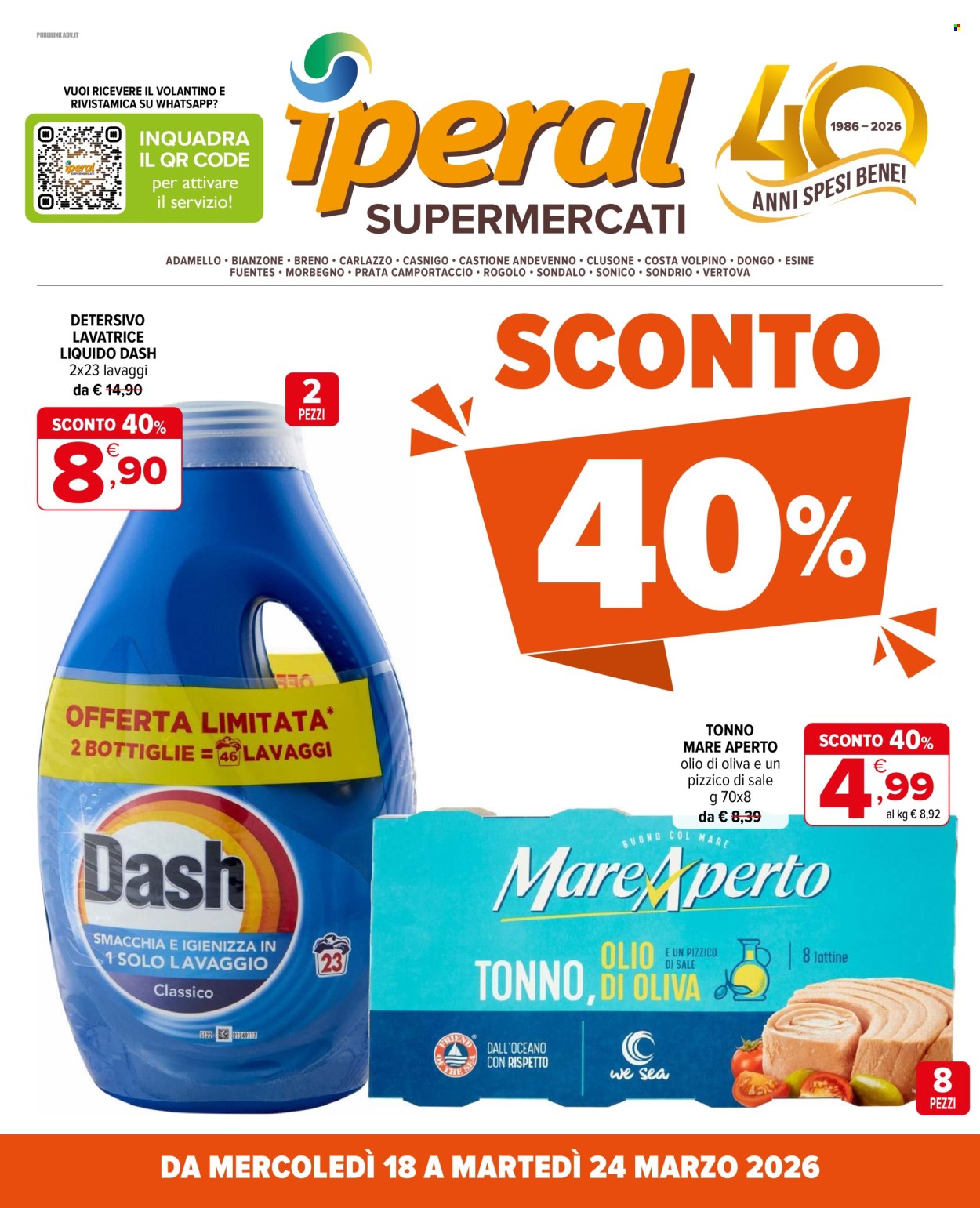 Volantino Iperal - 18/3/2026 - 24/3/2026. Pagina 1