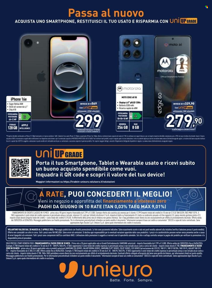 Volantino Unieuro - 20/3/2026 - 2/4/2026. Pagina 35