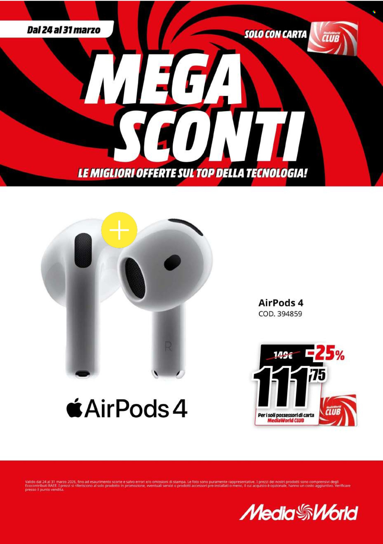 Volantino MediaWorld - 24/3/2026 - 31/3/2026. Pagina 41