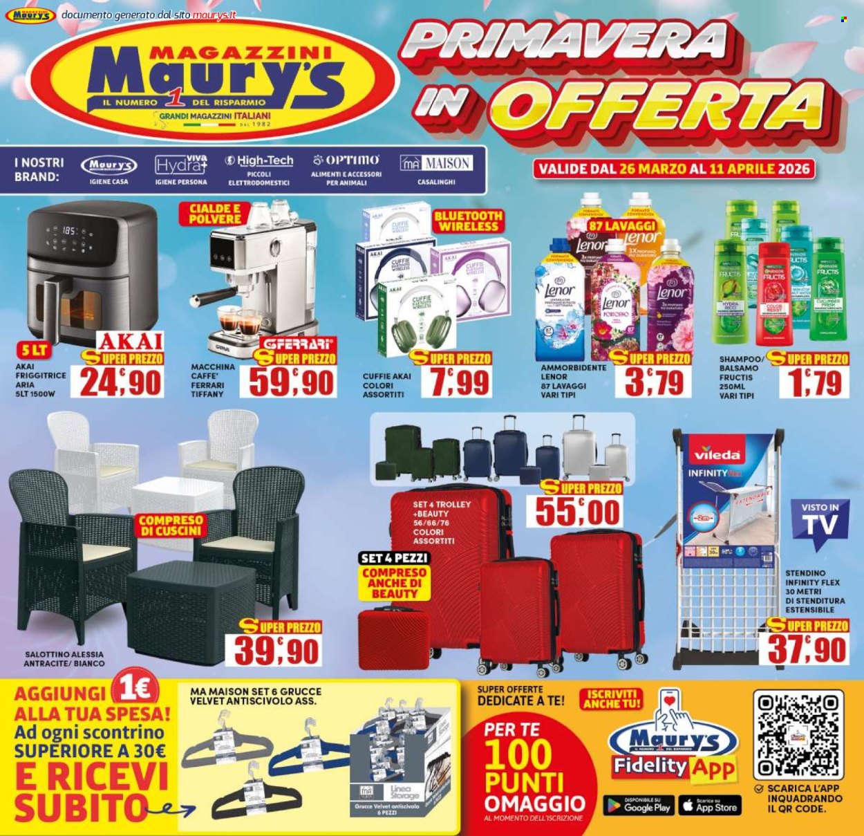 Volantino Maury's - 26/3/2026 - 11/4/2026. Pagina 1