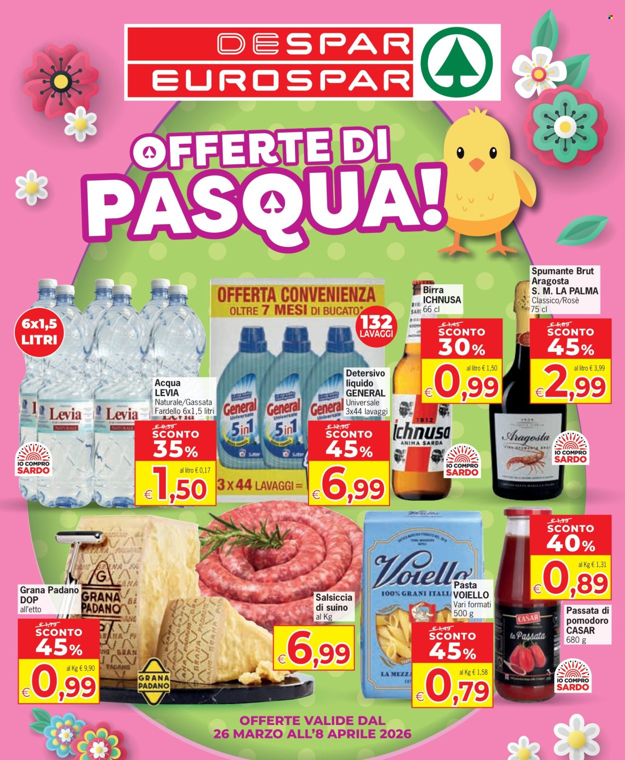 Leták Eurospar - 26.3.2026 - 8.4.2026. Strana 1
