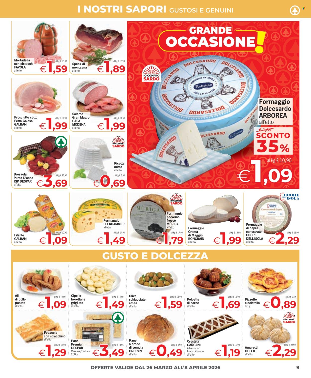 Leták Eurospar - 26.3.2026 - 8.4.2026. Strana 9