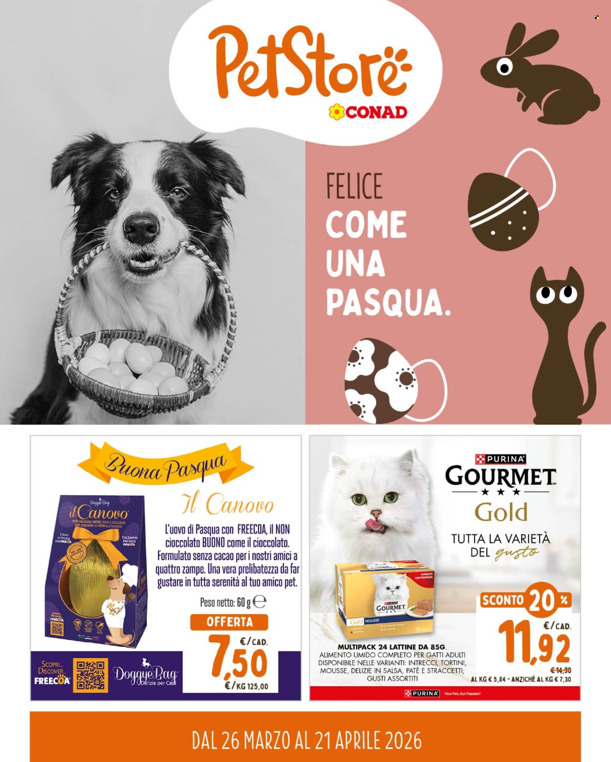 Leták Pet Store Conad - 26.3.2026 - 21.4.2026. Strana 1
