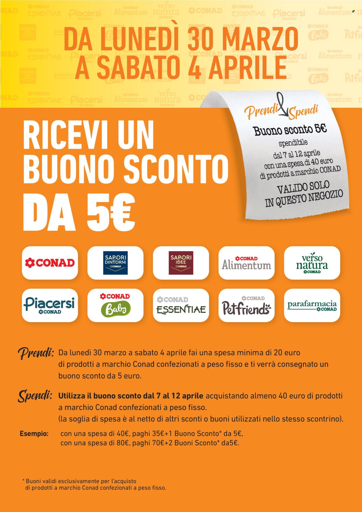 Volantino Conad - 30/3/2026 - 4/4/2026. Pagina 1