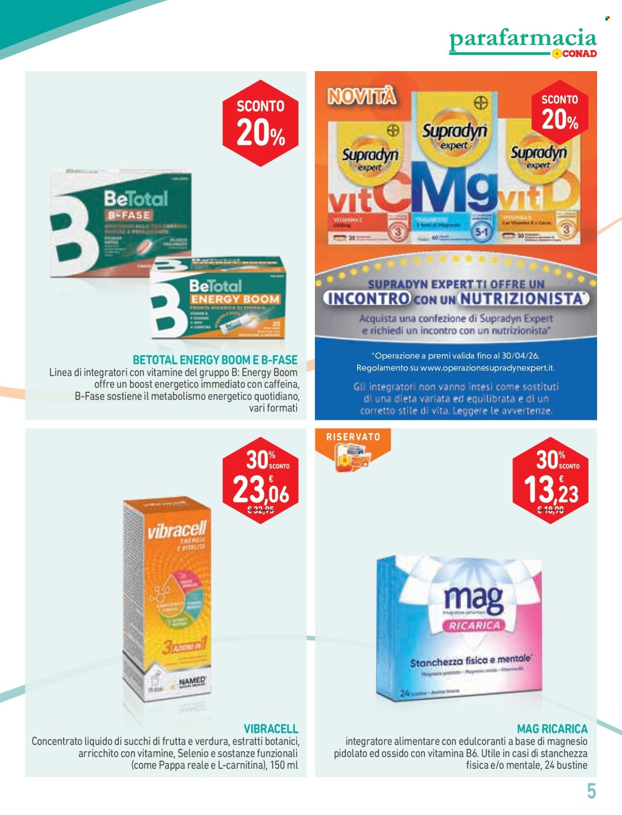 Volantino Parafarmacia Conad - 26/3/2026 - 22/4/2026. Pagina 6