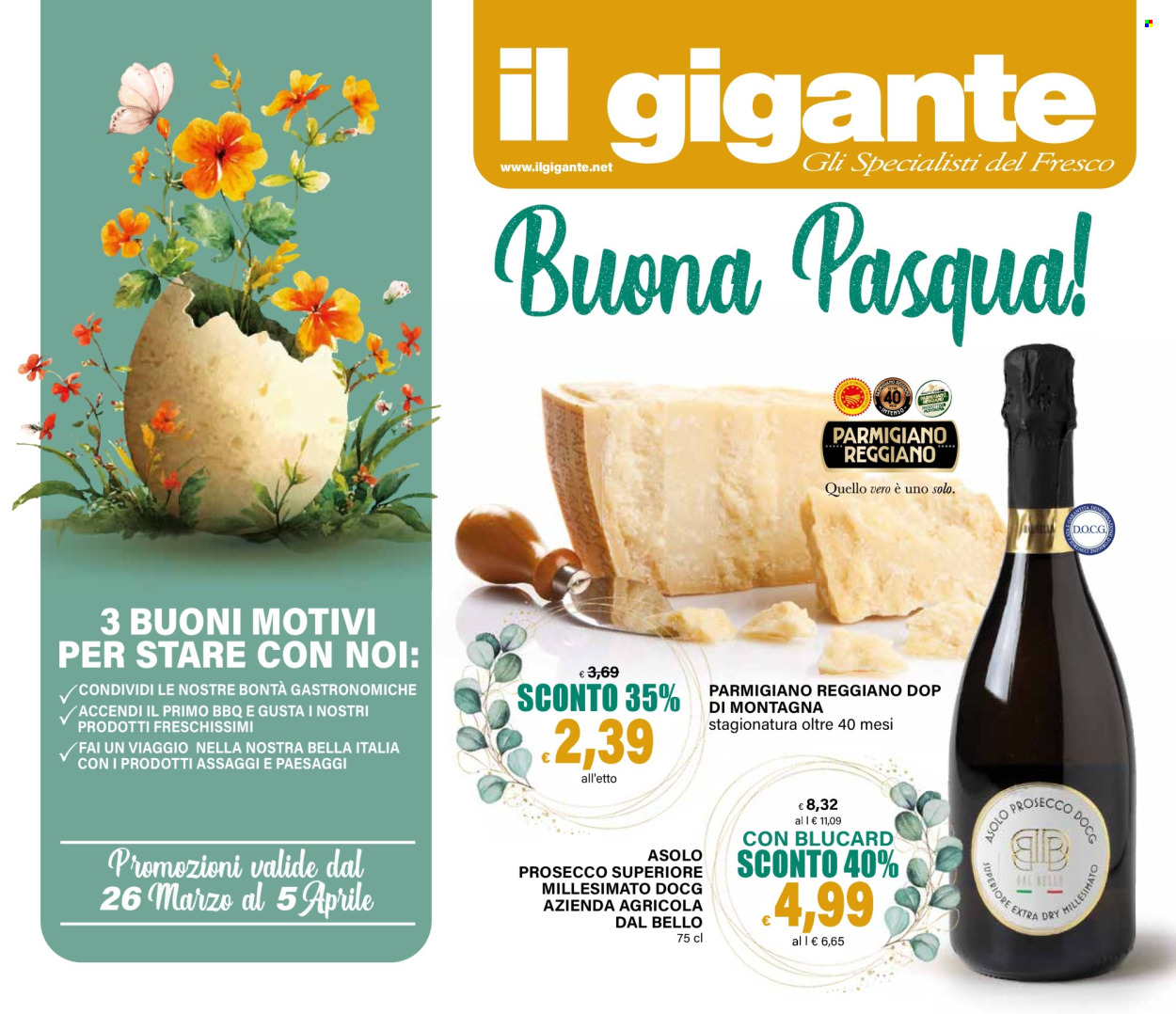 Volantino Il Gigante - 26/3/2026 - 5/4/2026. Pagina 1