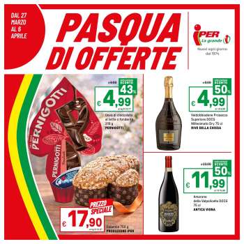 Volantino Iper, La grande i - 27/3/2026 - 6/4/2026.