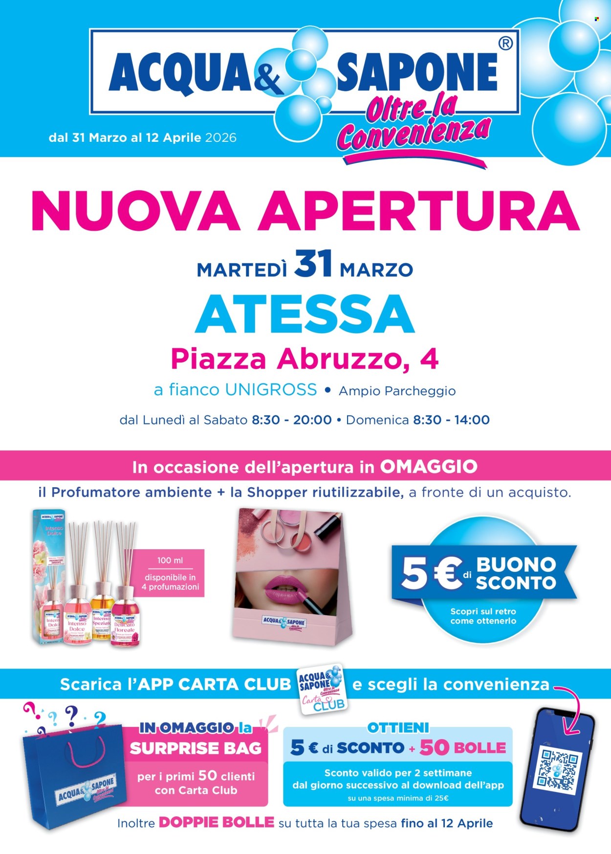 Leták Acqua & Sapone - 31.3.2026 - 12.4.2026. Strana 1