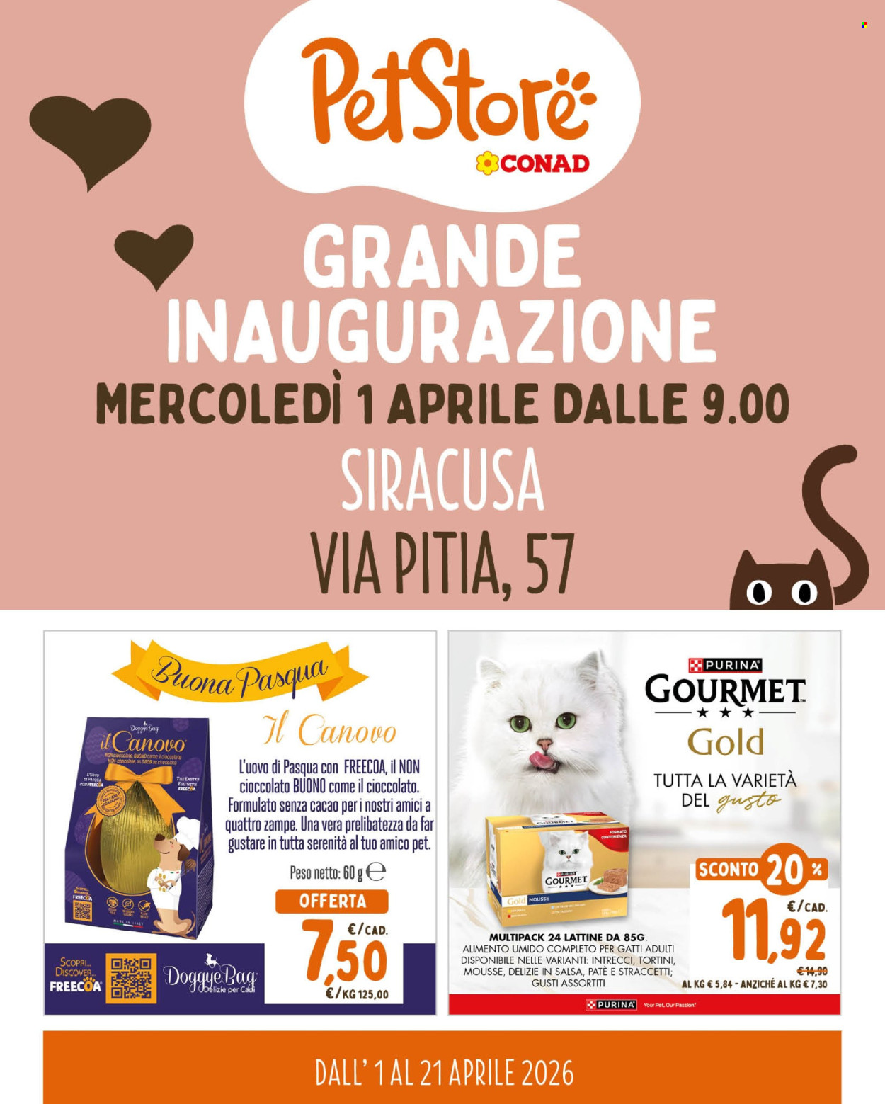 Leták Pet Store Conad - 1.4.2026 - 21.4.2026. Strana 1