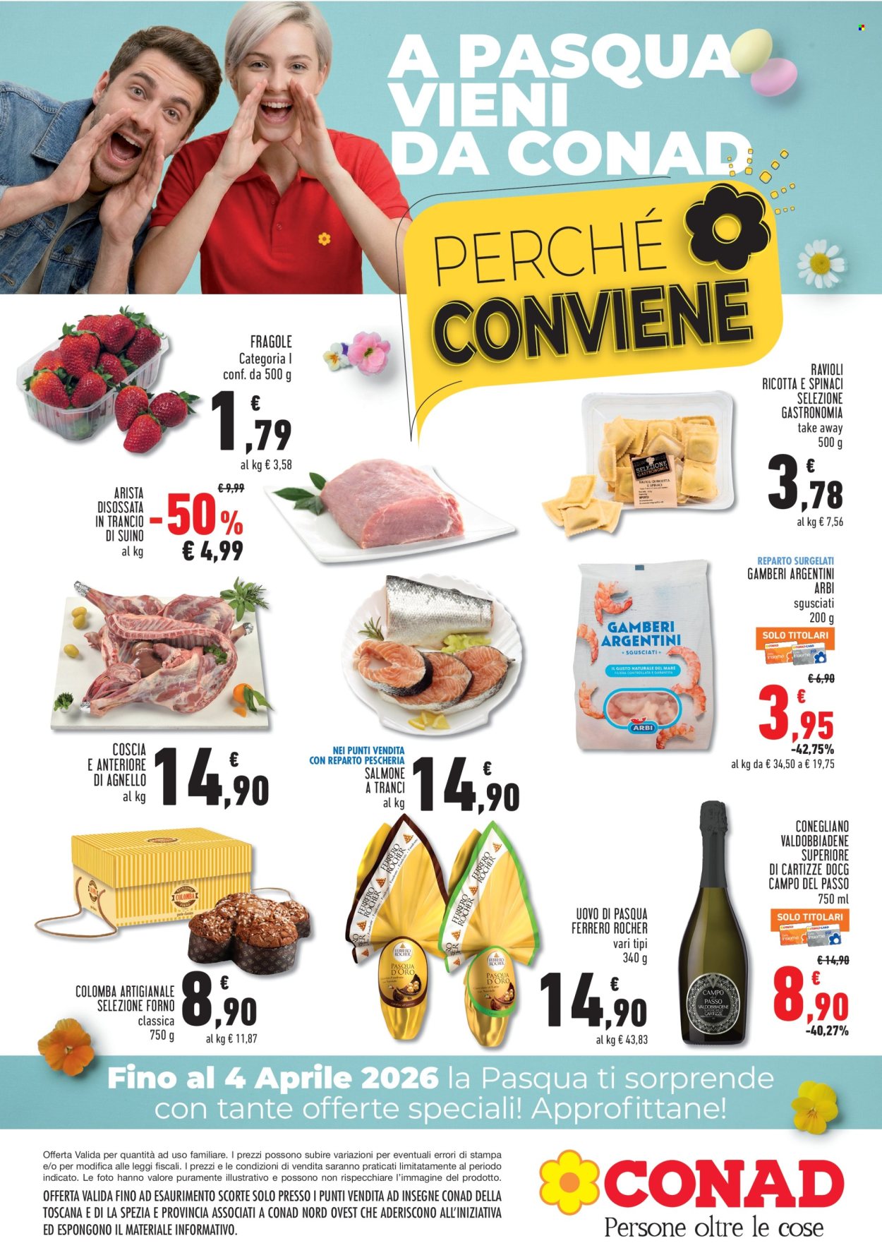 Volantino Conad - 1/4/2026 - 4/4/2026. Pagina 1