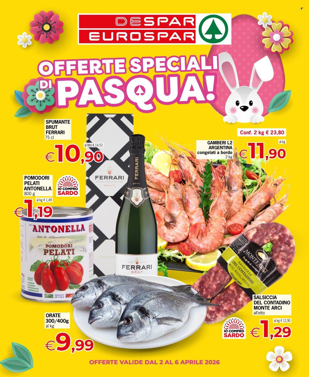 Leták Eurospar - 2.4.2026 - 6.4.2026. Strana 1