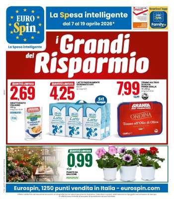 Volantino EuroSpin - 7/4/2026 - 19/4/2026.