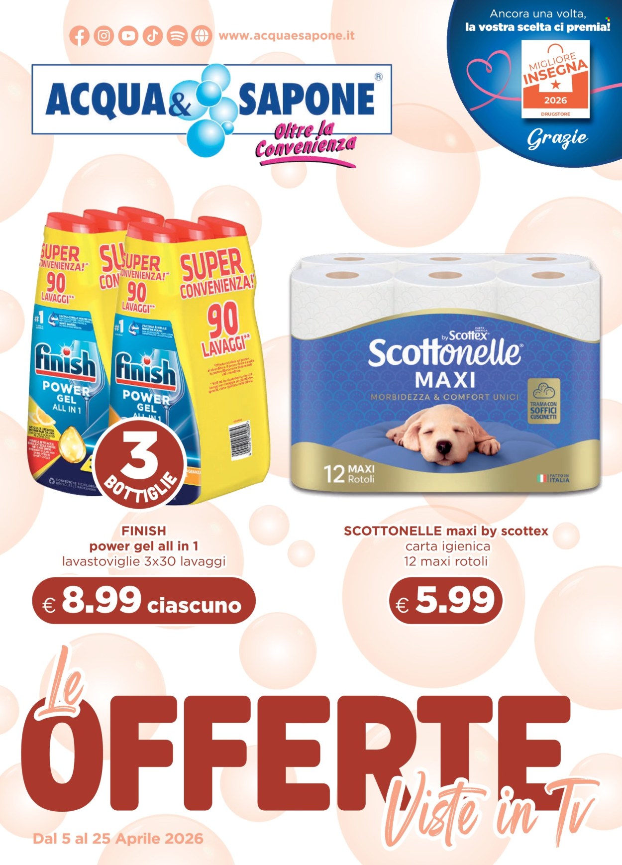 Volantino Acqua & Sapone - 5/4/2026 - 25/4/2026. Pagina 1