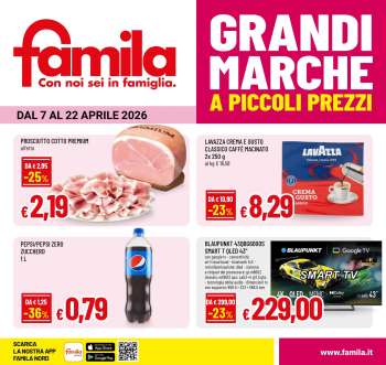 Volantino Famila - 7/4/2026 - 22/4/2026.