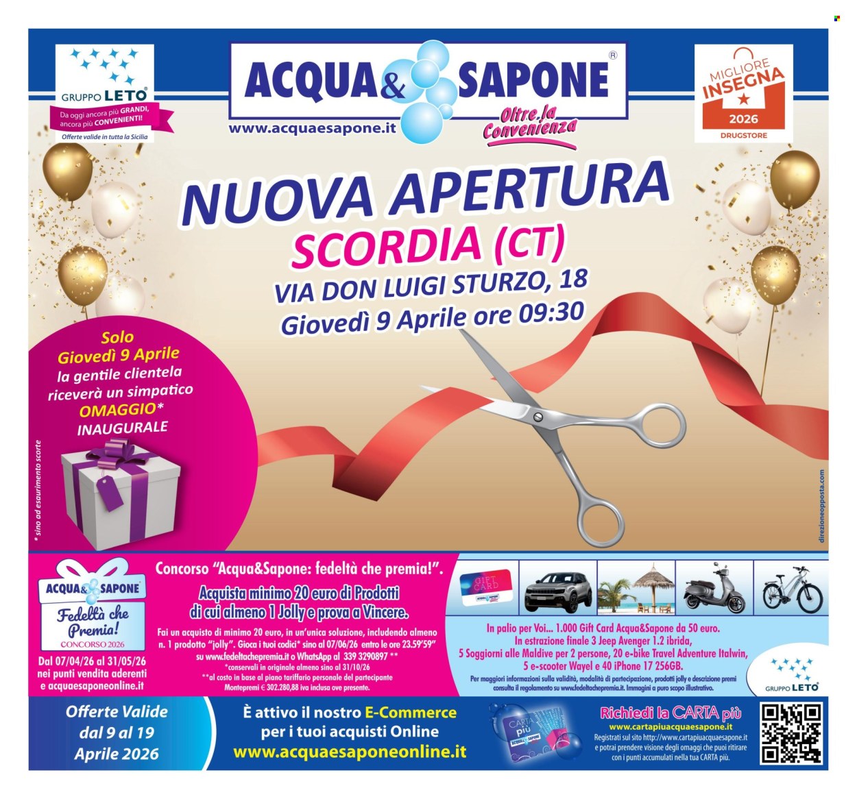 Volantino Acqua & Sapone - 9/4/2026 - 19/4/2026. Pagina 1
