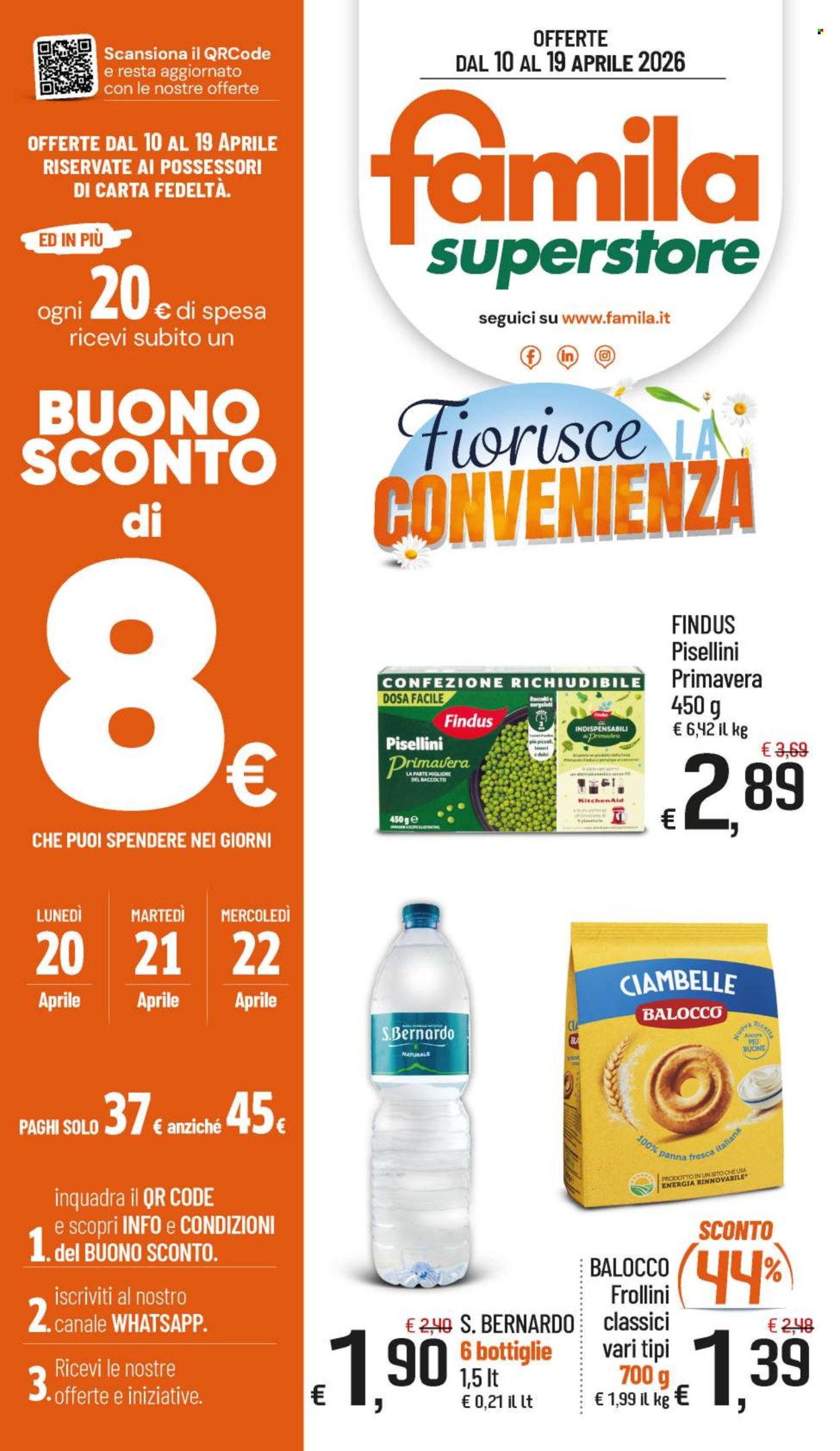 Volantino Famila - 10/4/2026 - 19/4/2026. Pagina 1