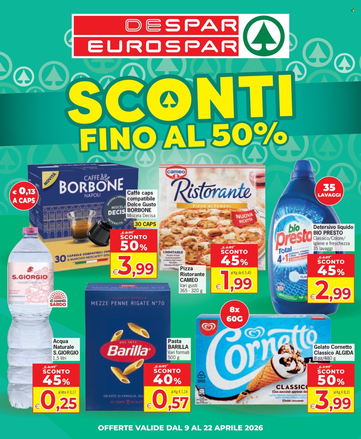 Leták Eurospar - 9.4.2026 - 22.4.2026. Strana 1