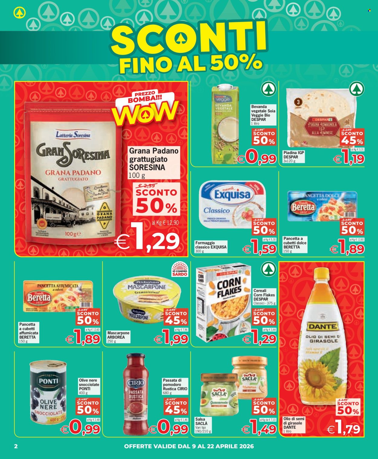 Leták Eurospar - 9.4.2026 - 22.4.2026. Strana 2