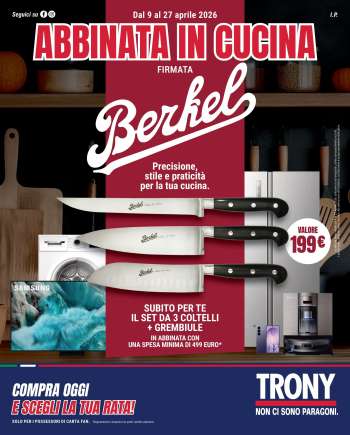 Volantino Trony - 9/4/2026 - 27/4/2026.