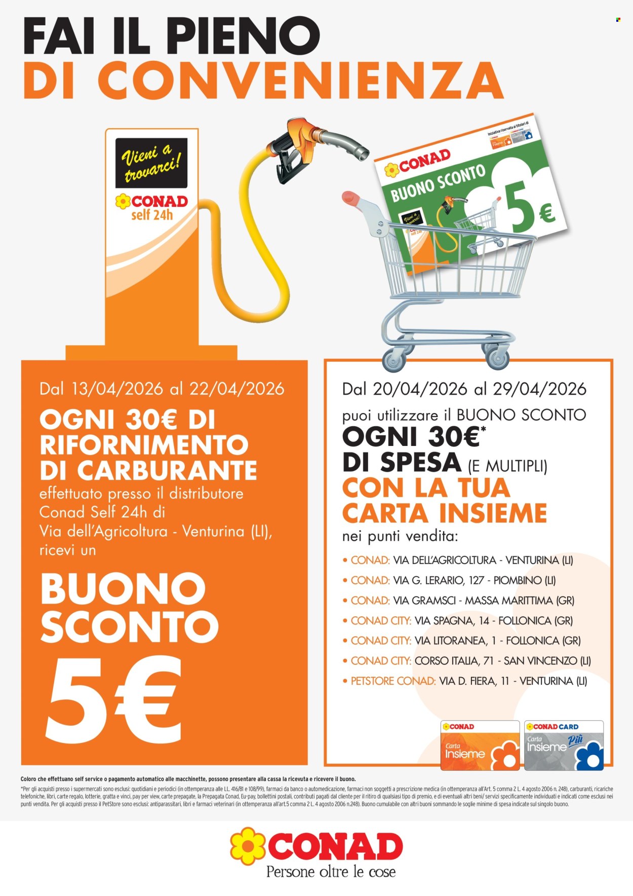 Leták Conad - 13.4.2026 - 22.4.2026. Strana 1