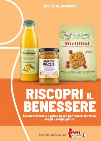 Volantino Iper, La grande i - 16/4/2026 - 26/4/2026.