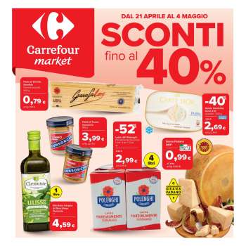 Volantino Carrefour - 21/4/2026 - 4/5/2026.