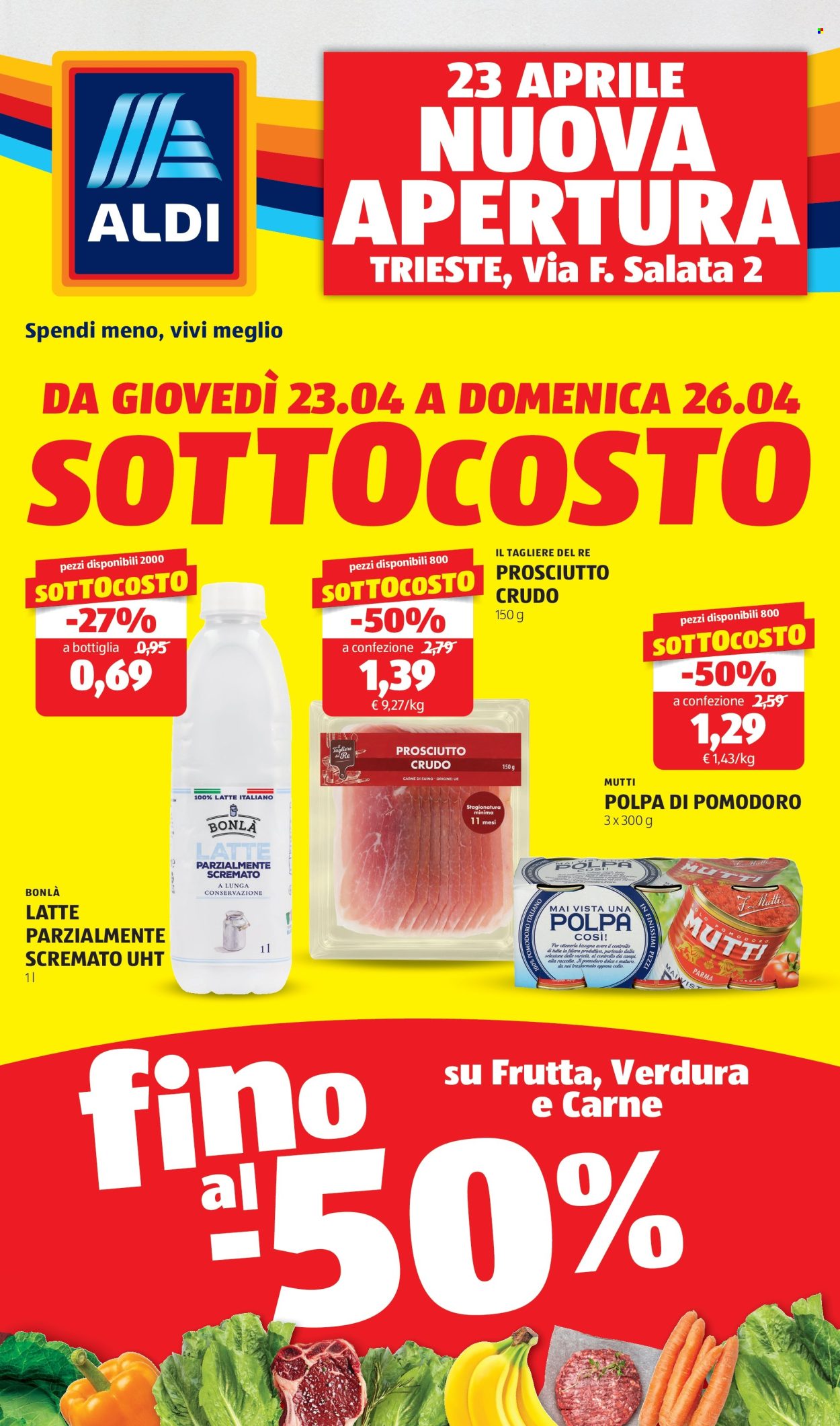 Leták Aldi - 23.4.2026 - 26.4.2026. Strana 1