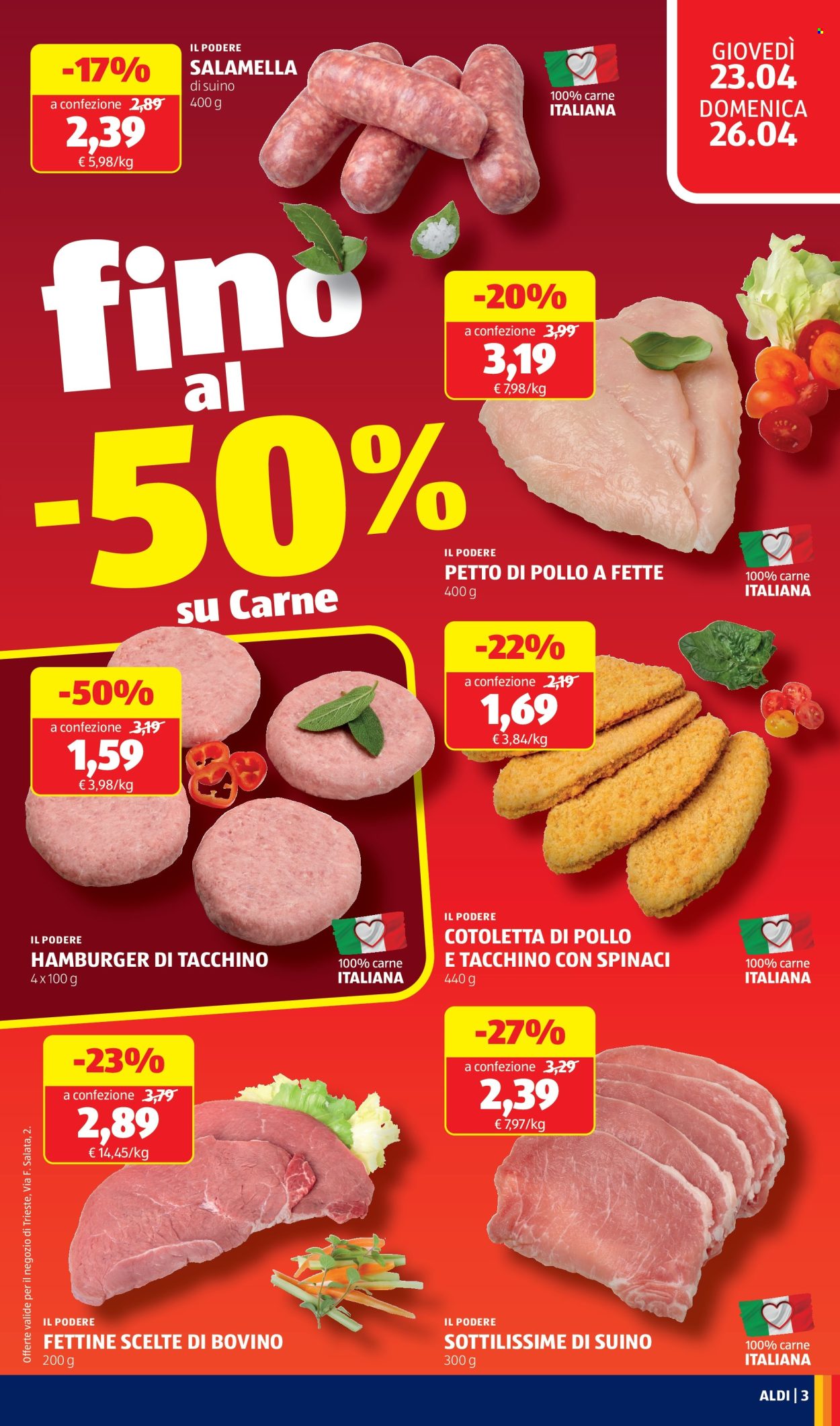 Volantino Aldi - 23/4/2026 - 26/4/2026. Pagina 3