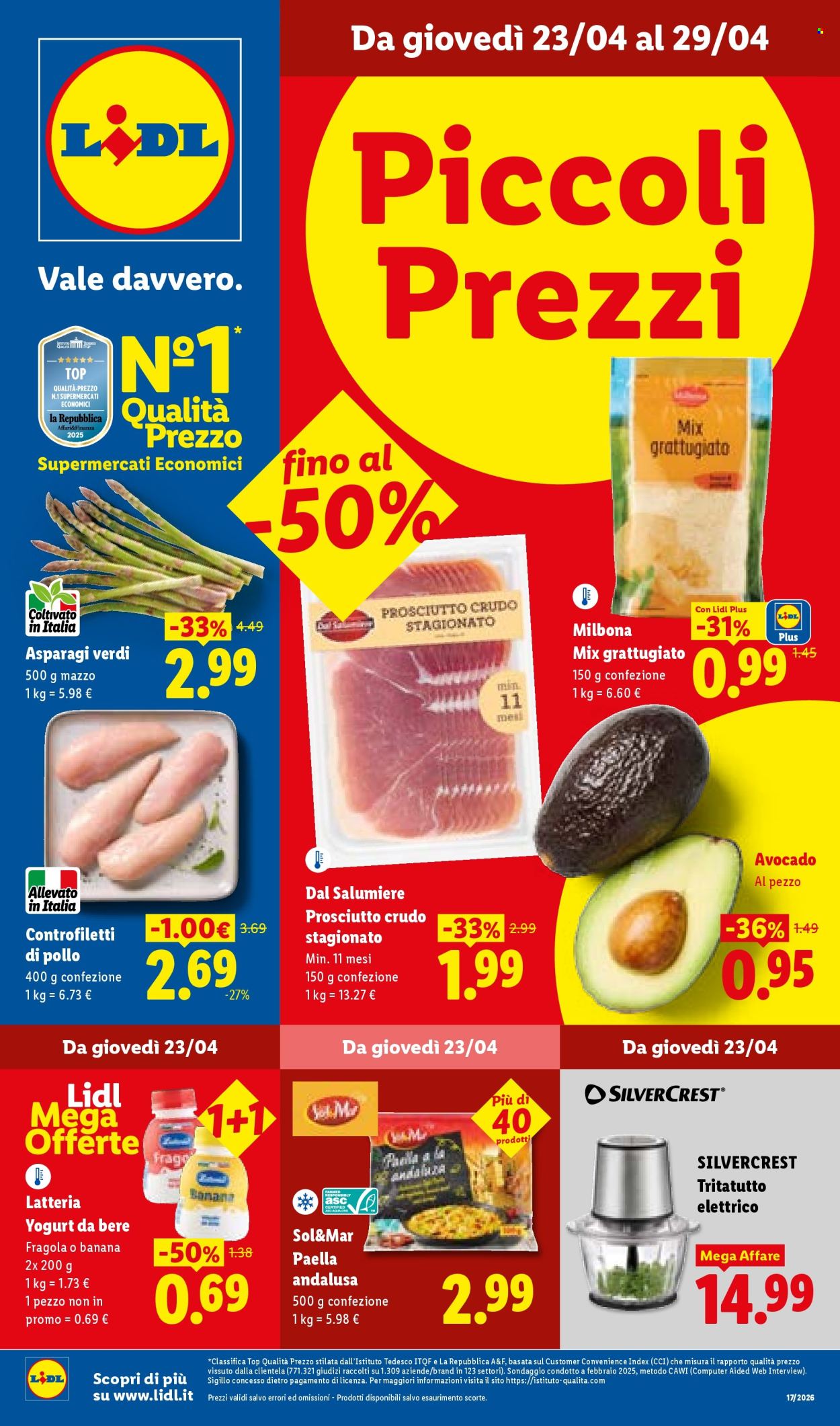 Volantino Lidl - 23/4/2026 - 29/4/2026. Pagina 1